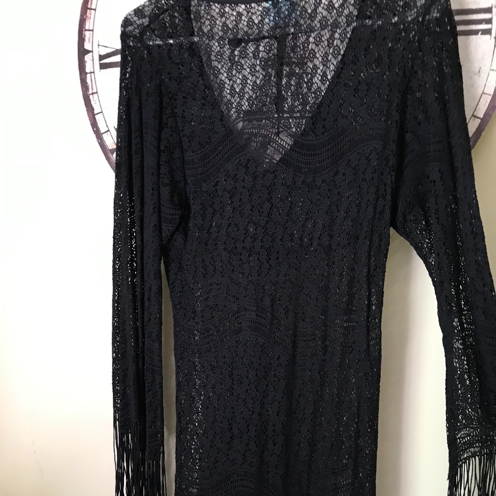 swimsuit coverup black